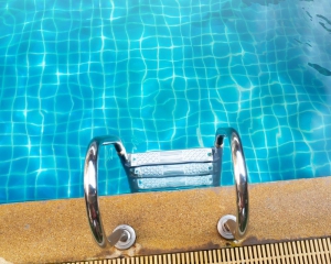 Photo of a pool ladder